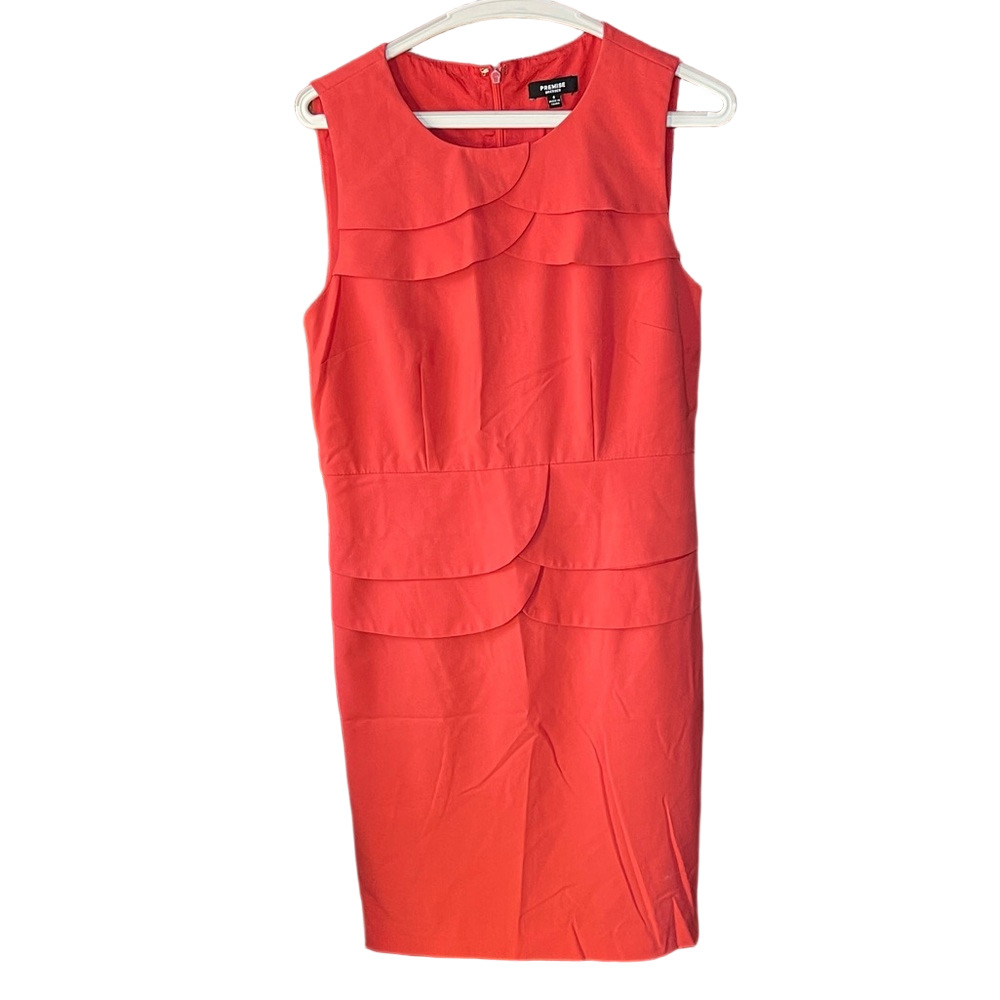 Premise Red Sleeveless Midi Dress